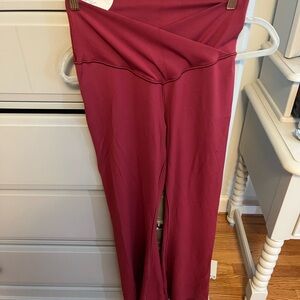 Aerie Red Leggings with High Waist